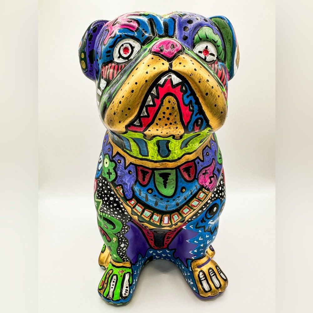 Bull Dog original art by Seattle artist CAB